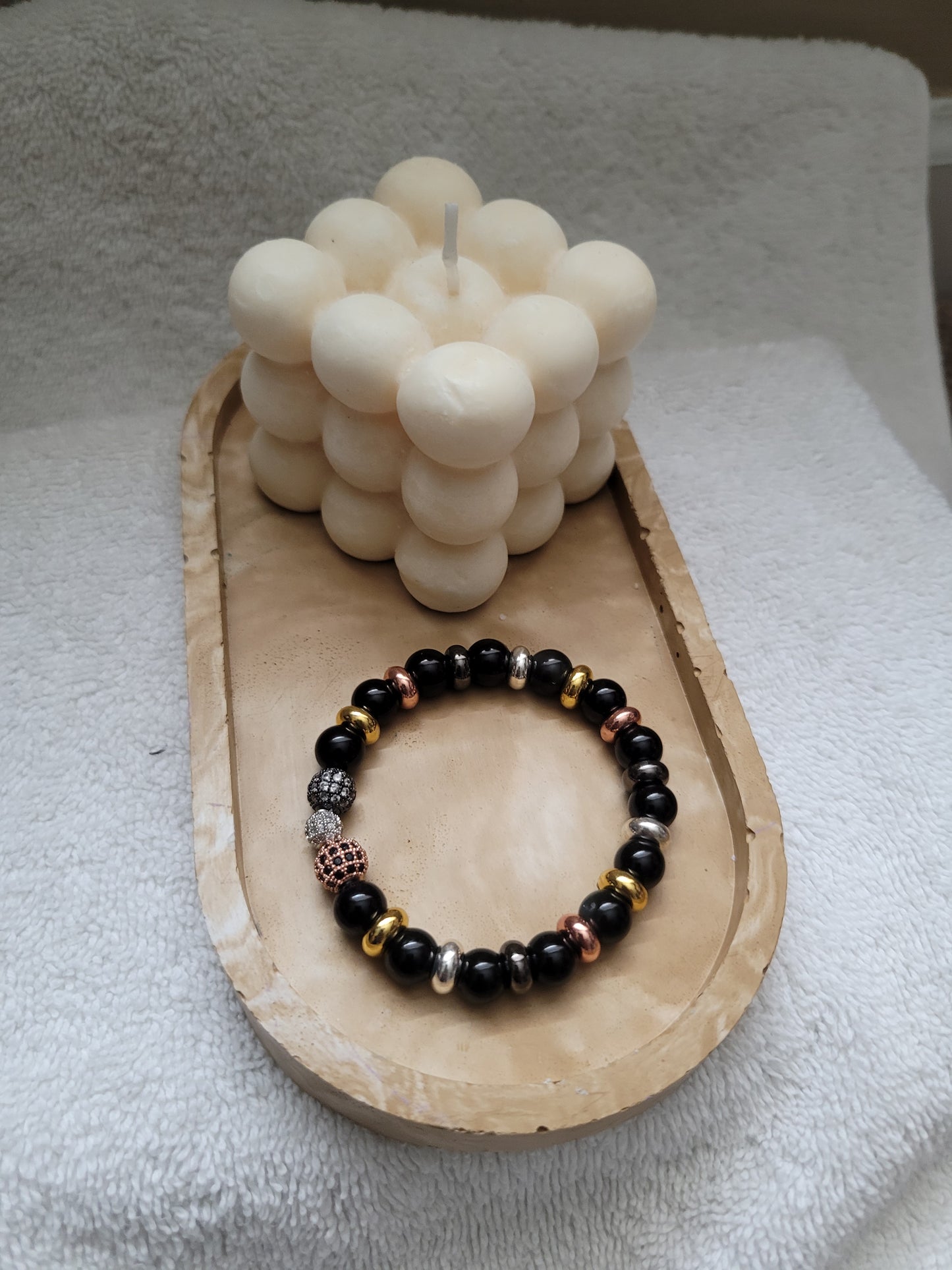 Custom beaded fashion bracelets.